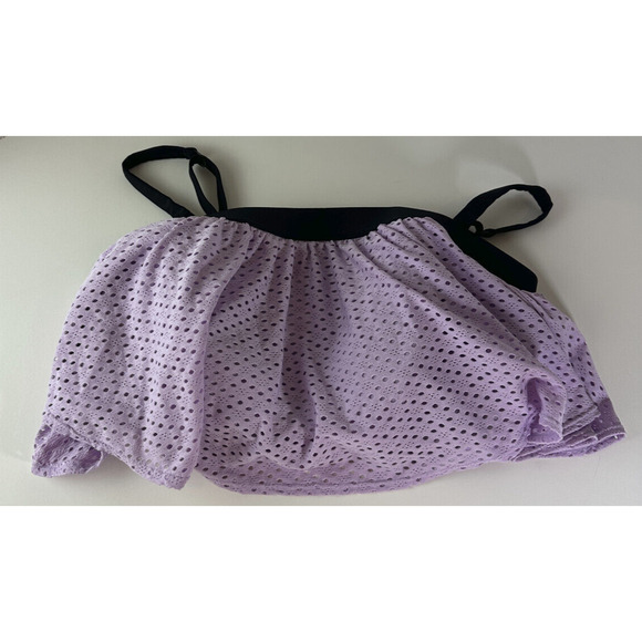 Swim Cacique Lane Bryant 2 Piece Swim Perforated Light Purple Size 14 Wireless - Picture 2 of 9